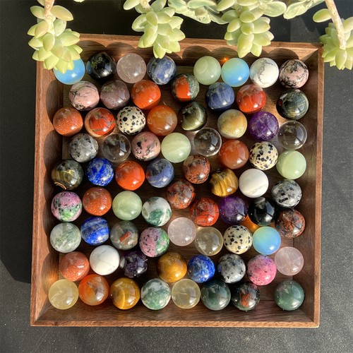 10pcs natural mixed sphere - mixed,
